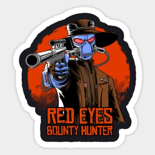 Red Eyes Hunter Sticker